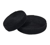 Nastro di fissaggio in nylon con gancio e passante 25 mm for cucire chiusura in tessuto di nylon non adesivo(Black,25MM x 25Yard)