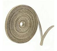 Nastro di iuta vintage naturale da 10 metri/rotolo da 6 mm a 50 mm per matrimoni, cinture, fiori, decorazioni natalizie, fai da te, imballaggio - AYSM-0,6 cm-10 m