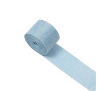 Nastro di juta, Nastro Di Lino E Juta Multicolore 5 cm x 10 m for Lavoretti(Sky Blue)