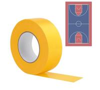 Nastro di marcatura a terra - nastro sportivo di sicurezza, nastro di linea di confine del cortile | Bande per pavimenti atletiche versatili, resistenti all'usura, adesivo stabile UV, co