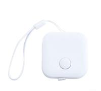 Nastro di misurazione retrattile per corpo, 1,5 m, morbido, per sartoria, portatile, per mini bilancia con cordino, per sartoria e fitness (bianco)