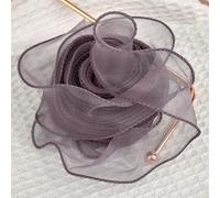 Nastro di organza, Nastro di organza in filato a coda di pesce, larghezza 4 cm, multicolore, diverse misure(7,2.2m)