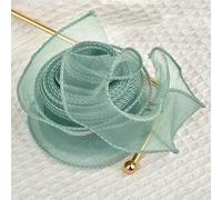 Nastro di organza, Nastro di organza in filato a coda di pesce, larghezza 4 cm, multicolore, diverse misure(10,10m)