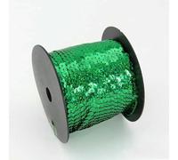 Nastro di paillettes, Nastro con paillettes rotonde da 6 mm multicolore 5-100 iarde(1 Green,100 Yards)