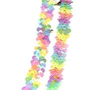 Nastro di paillettes, Pizzo elastico con paillettes metalliche Multicolor 2 cm 5 m 10 25 for abito da ballo fai te(Colored,2cm-10Meters)