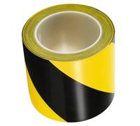 Nastro di pericolo nero e giallo 300mx50mm PVC Attenzione Barriera Aggiornamenti per il nastro giallo e nero di indicazione di zona