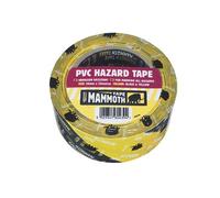 Nastro Di Pericolo PVC Nero / Giallo Everbuild 50Mm X 33M EVB2HAZYW