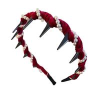 Nastro di perle per donne | Copricapo,Denti nuziali non scivolanti per capelli da sposa