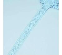 nastro di pizzo di cotone blu da 5 iarde, fatto a mano, patchwork, scrapbooking, artigianato fai da te, abbigliamento, accessori da cucito - 1,4 cm, 5 iarde