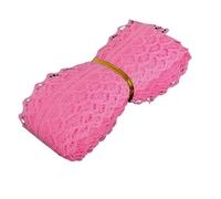 Nastro di pizzo， Pizzo 28 mm 5 iarde, tessuto for indumenti fai da te in pizzo non elasticizzato(Dark Pink)