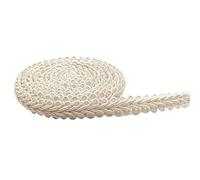 Nastro di pizzo， Pizzo 5 metri 8 mm passamaneria pizzo cucito oro argento intrecciato decorazione for la casa festa(Beige)