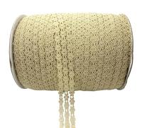 Nastro di pizzo， Pizzo 5 yards/lotto 25 mm tessuto di pizzo netto ricamato artigianale for cucire tessuto(07)