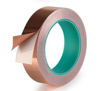 Nastro di rame,Nastro in lamina di rame,Con adesivo conduttivo for chitarra e schermatura EMI, artigianato, riparazioni elettriche,Lunghezza 20M,Spessore 0,1Mm,Larghezza 5-15Mm(15mm)