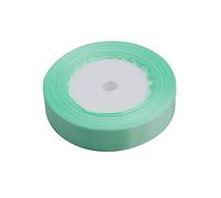 Nastro di raso 20 mm x 22 m, doppio nastro di raso verde chiaro, ecologico e pratico, design professionale