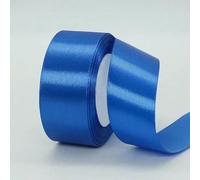 Nastro di raso 22 metri 50 colori 4 cm fascia avvolgente fiocco fatto a mano fai da te artigianato Natale matrimonio festa decorazione in tessuto nastro naturale - blu reale - nastro 40 mm
