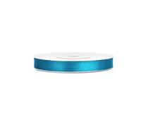 Nastro di raso 25 m x 6 mm per matrimonio, nastro decorativo, colore: turchese