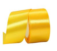 Nastro di Raso 50mm Oro Giallo, 22 Metri Nastro Doppio Raso per Artigianato, Natale, Decorazioni, Confezioni Regalo, Feste di Compleanno, Matrimoni, Bomboniere