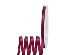 Nastro di Raso 6mm Vino Rosso, 92 Metri Nastro Doppio Raso per Artigianato, Natale, Decorazioni, Confezioni Regalo, Feste di Compleanno, Matrimoni, Bomboniere