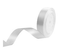 Nastro di raso bianco largo 20 mm e lungo 22 m, decorazione per regali, nastro per archi, nastro in tessuto per palloncini, matrimoni, battesimi e regali di compleanno. L'imballaggio dei regali per
