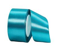 Nastro di raso blu pavone largo 40 mm, per confezioni regalo, nastro blu da 1.5 cm, nastro di raso a doppia faccia, grande nastro decorativo per artigianato, auto di nozze, regali