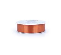 Nastro di raso da 18 mm x 25 m, colore a scelta in 3/6/12/18/25/38/50/75/100 mm, non stinge e lavabile, nastro per matrimonio, nastro per confezioni regalo, decorazione fai da te, rame 785