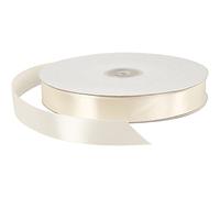 Nastro di raso, larghezza: 20 mm, crema, 100 m