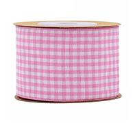 Nastro di raso, nastro di organza, Nastro a quadretti bianco e nero, 100% poliestere, bordo intrecciato, 5 m, nastro scozzese a quadri(38mm)