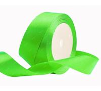 Nastro di raso Verde Frutta, 25mm x 22 Metri Nastri in tessuto solido per confezioni regalo, bouquet di fiori, artigianato e decorazione di feste nuziali