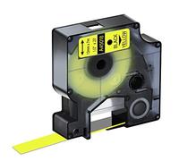 Nastro di ricambio compatibile per Dymo D1 nero su nastro giallo 45018 S0720580 12 mm x 7 m cartuccia autoadesiva per Dymo D1 Label Makers 160 210D 260P 280 360D 420P PnP, confezione da 1