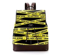 Nastro di scena del crimine Borse di scuola personalizzate Bookbags per adolescenti, Multicolore, 27x12.3x32cm, Zaini Zaino