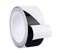 Nastro di segnalazione nero e giallo, Confezione da 2 nastri di avvertenza pericolo in PVC multicolore 20-60 mm(Black White,20mm)