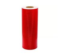 Nastro di segnalazione rosso e bianco, Nastro riflettente multicolore 40 cm larghezza 1 m 10 50(Red,1m)