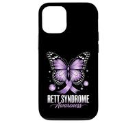 Nastro di sensibilizzazione alla sindrome di Rett con supporto a farfalla Custodia per iPhone 12/12 Pro
