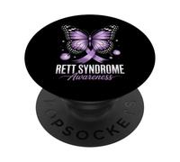 Nastro di sensibilizzazione alla sindrome di Rett con supporto a farfalla PopSockets PopGrip Adesivo