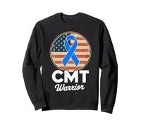 Nastro di sensibilizzazione sulla malattia di Charcot-Marie-Tooth CMT Warrior Felpa