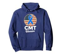 Nastro di sensibilizzazione sulla malattia di Charcot-Marie-Tooth CMT Warrior Felpa con Cappuccio