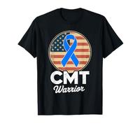 Nastro di sensibilizzazione sulla malattia di Charcot-Marie-Tooth CMT Warrior Maglietta