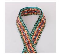 Nastro di seta 5/10/50 iarde 38 mm jacquard cinghie multicolore motivo a strisce abbigliamento decorazione resistente all'usura zaino cintura cotone fettuccia per Decorazione(1,50yards)