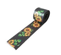 Nastro di seta 5 iarde di larghezza girasole 38 mm cinghia nastro collare cane guinzaglio imbracatura borsa decorazione indumento cintura accessorio da cucito per Decorazione