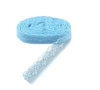 Nastro di seta Nastro in pizzo bianco da 10 iarde, 1,8 cm, for gioielli fai te, abbigliamento, decorazioni for matrimoni, rifiniture in for abiti per Decorazione(Sky blue)