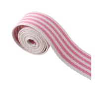 Nastro di seta Nastro in tela a strisce da 38 mm, ispessimento della borsa, nastro in cotone, in, cinghie for zaino, cucito, accessori for cinture per Decorazione(White)