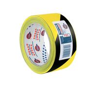 Nastro di sicurezza Eurocel nero/giallo in PVC - 50 mm x 66 m - 1000000398