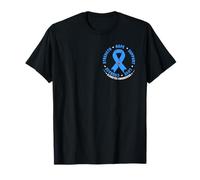 Nastro di Sostegno Blu per la sensibilizzazione al diabete T1D T2D Maglietta