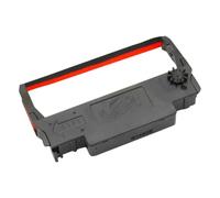 Nastro di stampa da 10 pezzi per ERC30 ERC34 ERC38 12,7 mm x 4 m Nero Viola Nero Rosso Compatibile con i modelli di stampante per il numero di parte ERC30 ERC34 ERC38(BlackRed)