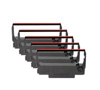 Nastro di stampa inchiostro compatibile per ERC30 ERC34 ERC38 funziona con TM-U230 U300 U300D U325 U370 U375 TM-200-UB 267 II 270 Stampante Nastro di sostituzione universale(5 pcs Black and red)