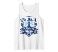 Nastro di Supporto Blu per la consapevolezza del Cancro al Colon Canotta