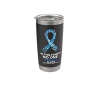 Nastro di supporto blu per la consapevolezza del colon e del colon Bicchiere termico in acciaio inox doppia parete