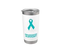 Nastro di supporto per la consapevolezza dello scleroderma, colore azzurro Bicchiere termico in acciaio inox doppia parete