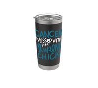Nastro di tè del regalo Chemo del sopravvissuto della consapevolezza del cancro ovarico Bicchiere termico in acciaio inox doppia parete