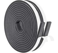 Nastro di Tenuta Adesivo Guarnizione Porta per Porte Finestre, 2 Rotoli 12 mm x 6 mm x 8M Nastro in Schiuma Guarnizione in Gomma per Collisione Sigillo Isolamento Acustico, Nero